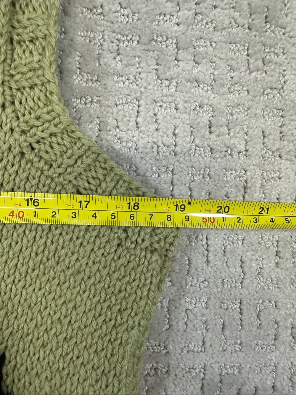 Vintage Olive Green Hand Knitted Horse Racing Vest